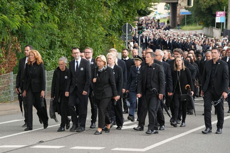 Trauerfeier für erschossenen Polizisten