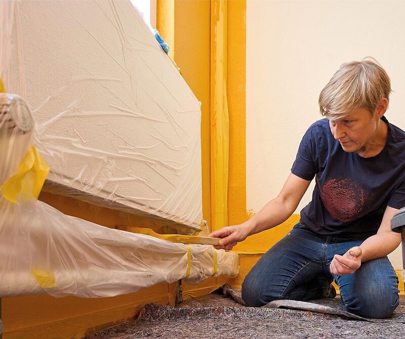 Andrea Bader spart nix aus mit RAL 1007.