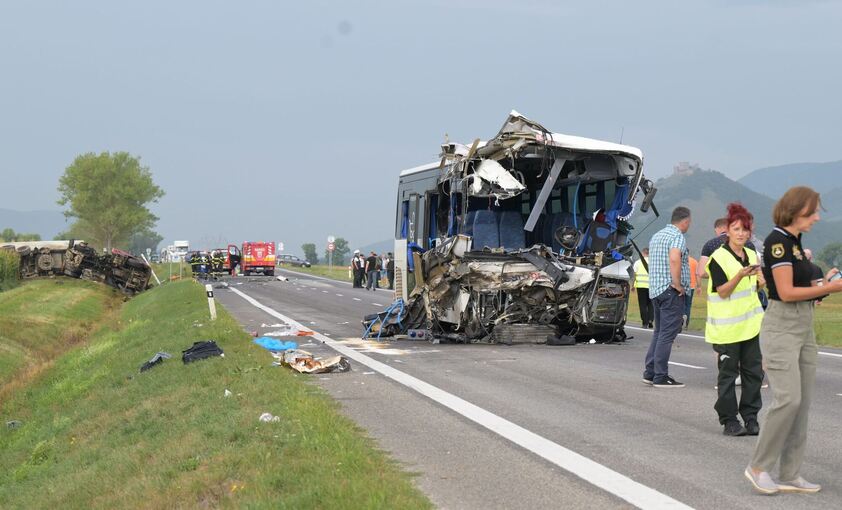 Busunfall in der Slowakei