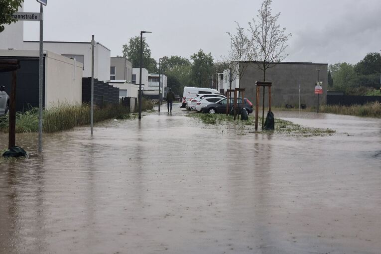 Starkregen in Nordrhein-Westfalen