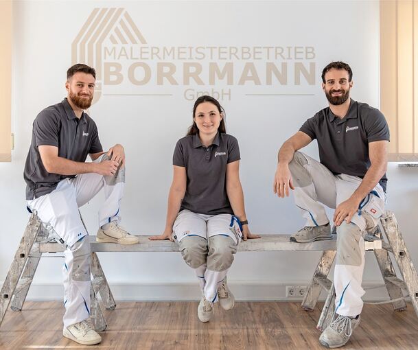 Geschäftsführer-Trio: Luca Adami, Lisa Borrmann, Fabio Adami.