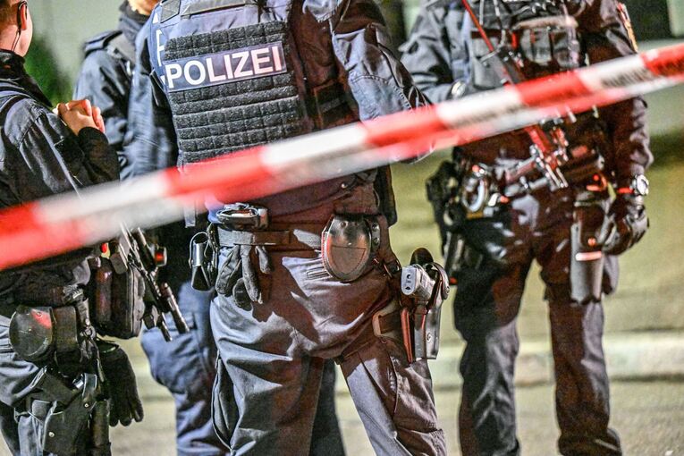 Polizisten in Göppingen