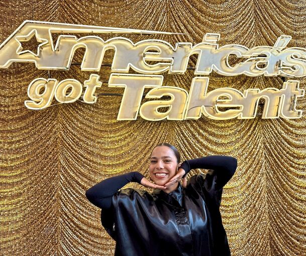 Anna Simo aus Neckarweihingen ist gerade oft am Set von „America‘s got Talent“ in Los Angeles.