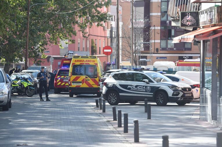 Mehrere Verletzte bei Explosion in Gebäude in Madrid.