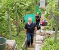 In Butten werden die Trauben aus dem Weinberg getragen.