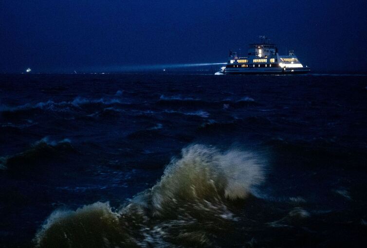 Stürmisches Wetter im Norden - Dagebüll