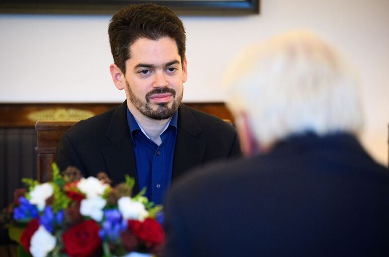 Dirigent Lahav Shani bei Bundespräsident Steinmeier