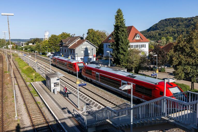 Symbolischer Baustart für Elektrifizierung der Hochrheinbahn
