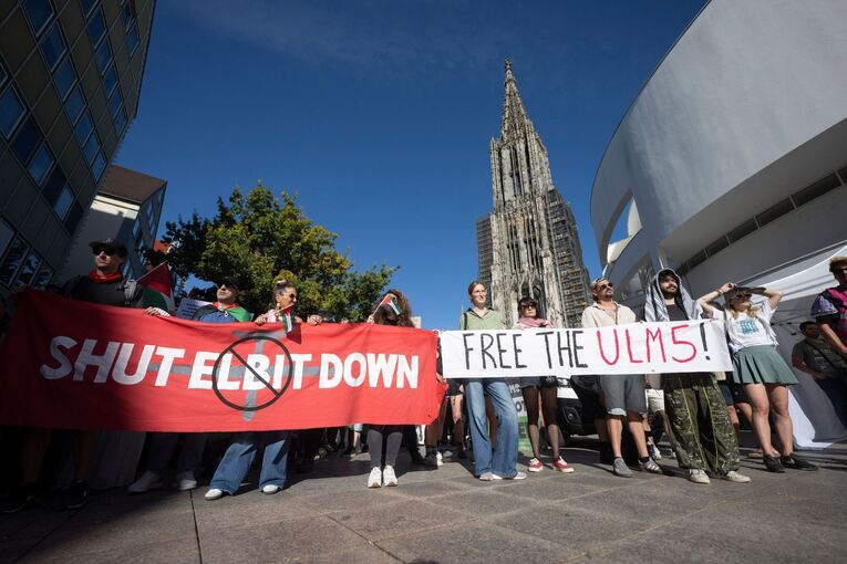 Weiter Proteste gegen israelische Rüstungsfirma in Ulm