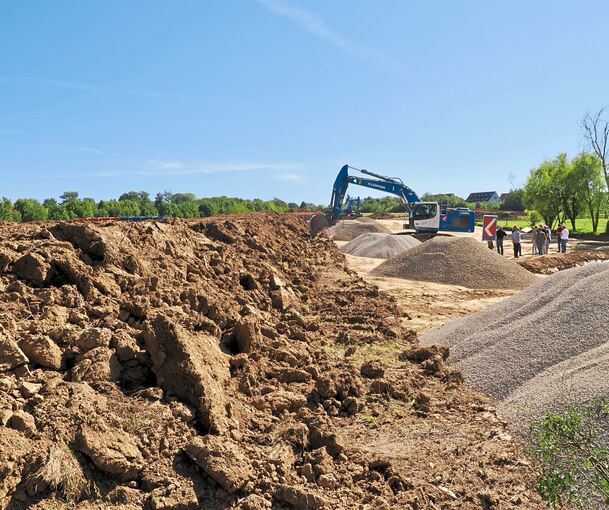 Es ist noch Zukunftsmusik, aber sie wird vernehmlicher: Im Neubaugebiet „Östlich Marbacher Straße“ geht es los.