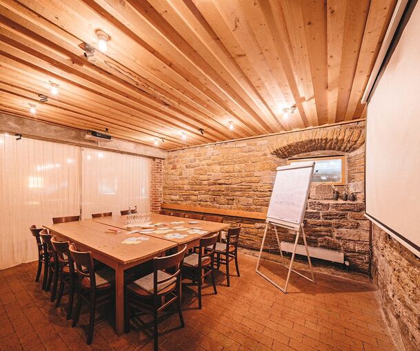 Die Räume im Gasthof „Krone Alt-Hoheneck“ sind technisch so ausgestattet, dass darin auch Workshops, Seminare und Tagungen stattfinden können.