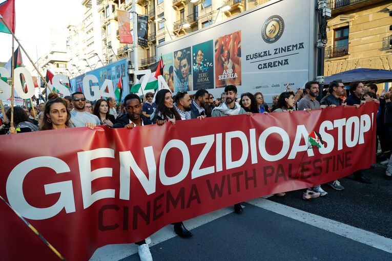 Nahostkonflikt - Protest in San Sebastian