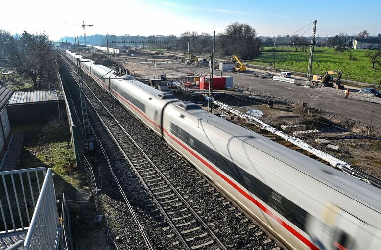 Bahntunnelbaustelle Rastatt