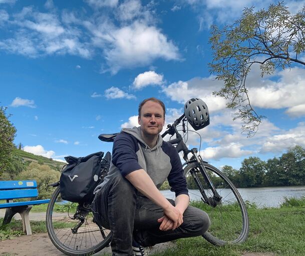 LKZ-Redakteur Jonas Dirker ist mit dem Fahrrad am Neckartalradweg entlang durch den Kreis Ludwigsburg geradelt.