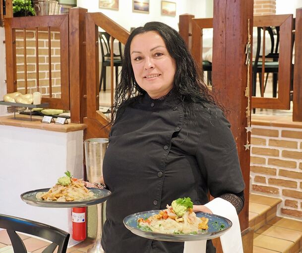 Ecaterina Christner hat im Restaurant der Mühlenscheuer in Steinheim an der Murr den Hut auf.