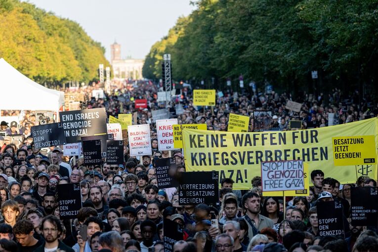 Demonstration für Gaza in Berlin