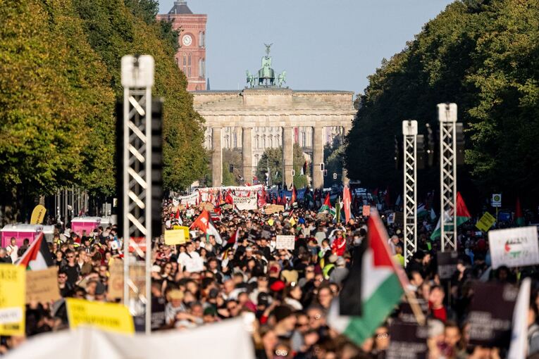 Demonstration für Gaza in Berlin