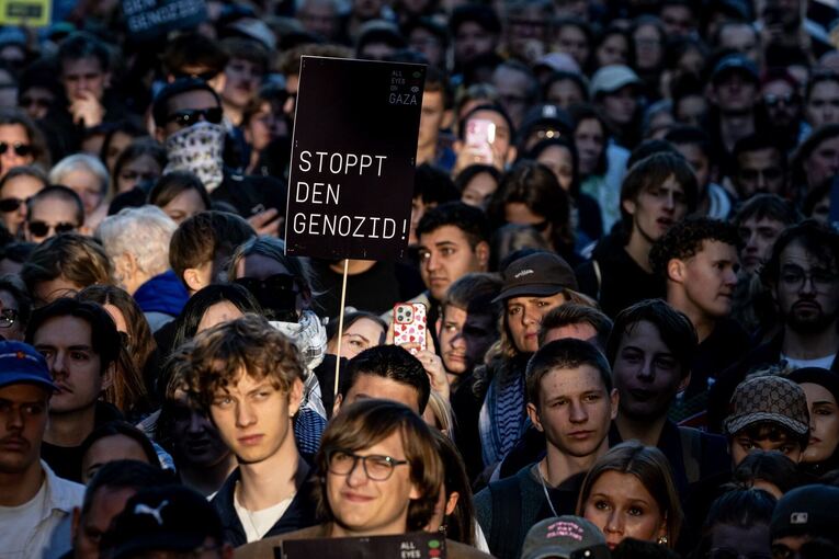 Demonstration für Gaza in Berlin