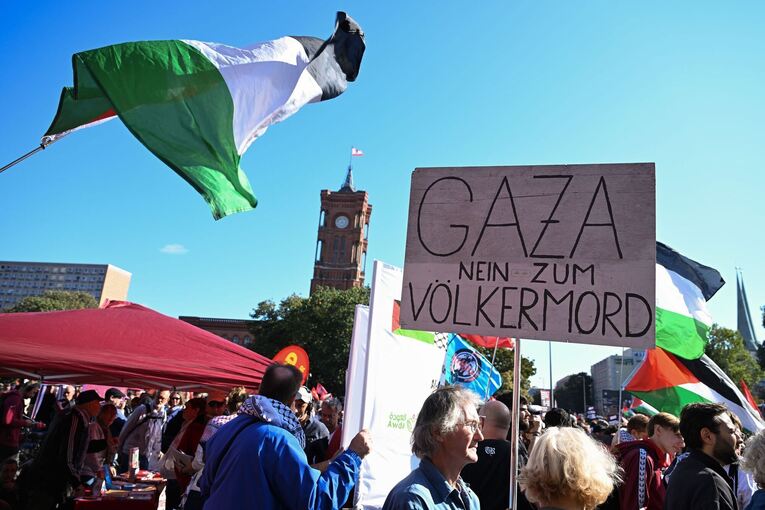 Demonstration für Gaza in Berlin