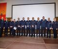 Die Feuerwehrleute bei der Jahreshauptversammlung in Freudental.