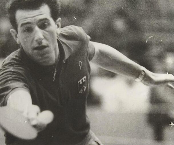 Elmar Stegmann bei der WM 1963 in Prag.