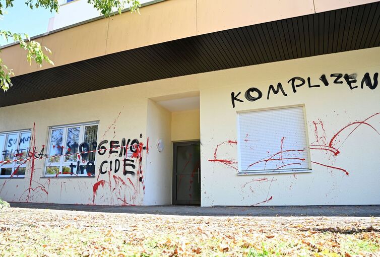 Parolen an CDU-Büro in Weingarten geschmiert