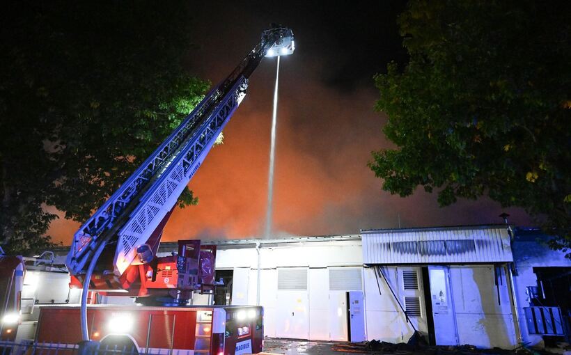 Brand in Freiburger Industriegebiet