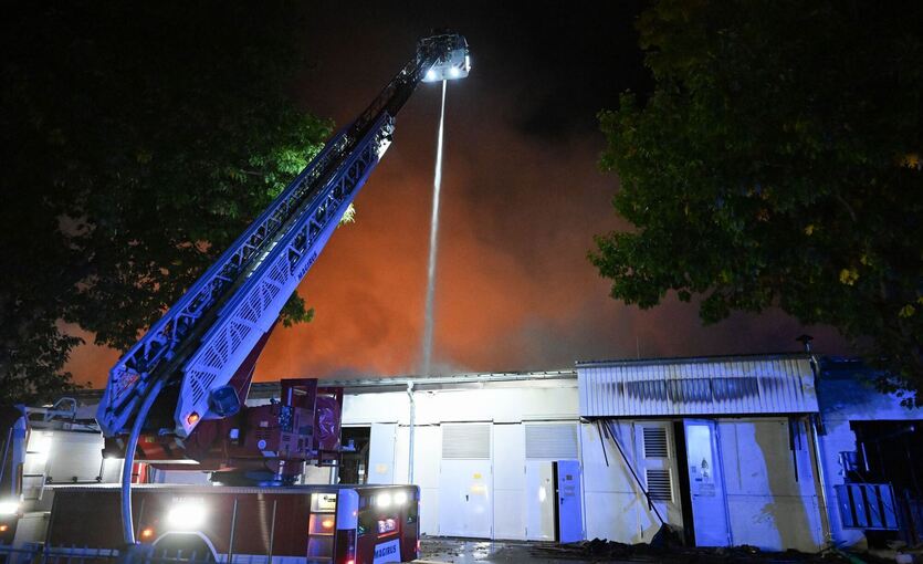 Brand in Freiburger Industriegebiet