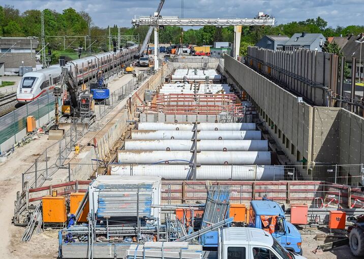 Tunnelbaustelle Rastatt