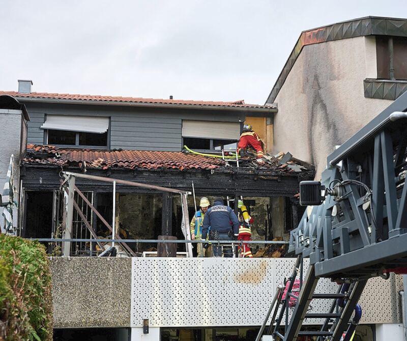 Die Feuerwehr rückte gegen sechs Uhr aus. Die Feuerwehr rückte gegen sechs Uhr aus.
