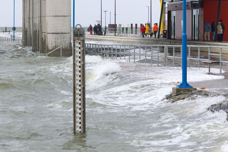 Sturmflut an der Nordsee