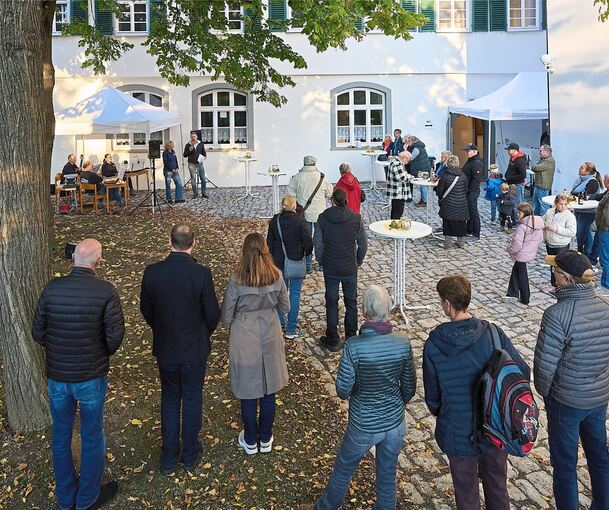 Endlich benutzbar: der frisch sanierte Schlosshof wurde im Oktober eingeweiht.