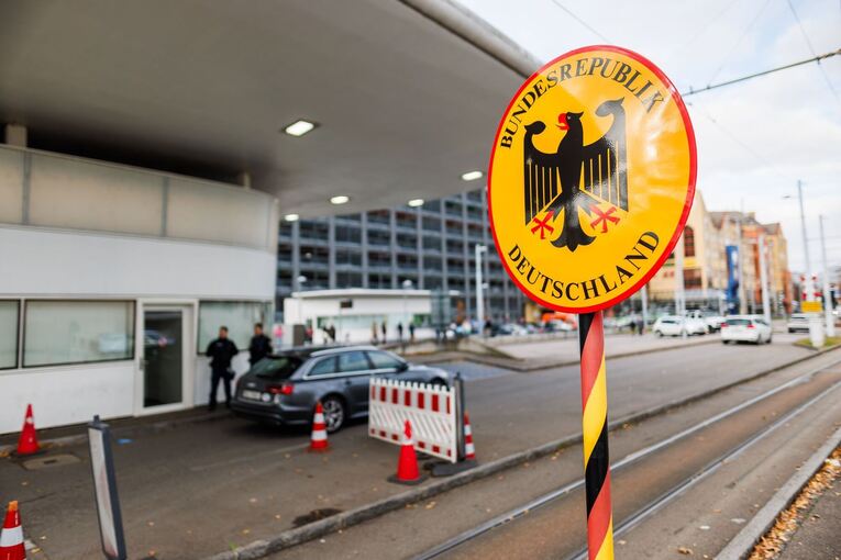 Grenzkontrolle an der Grenze zur Schweiz