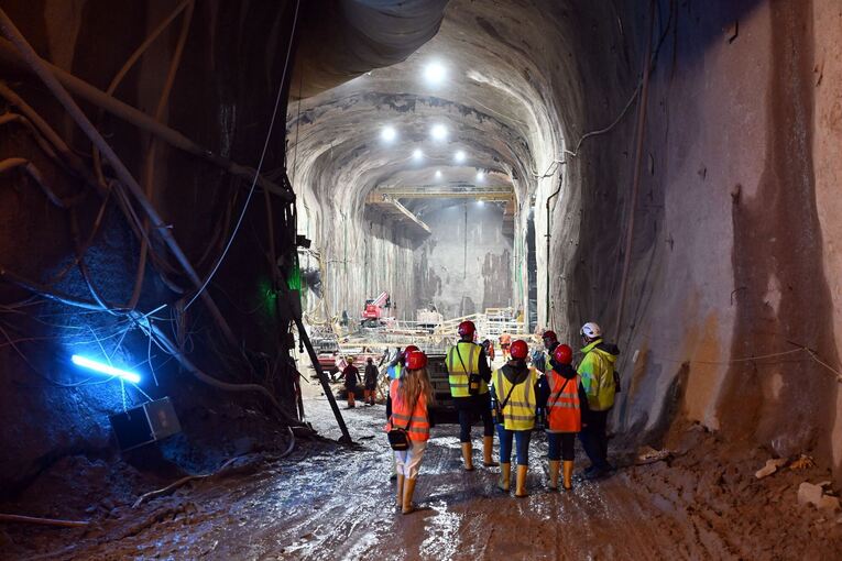 Baustellenbesichtigung vom Pumpspeicherkraftwerk Forbach