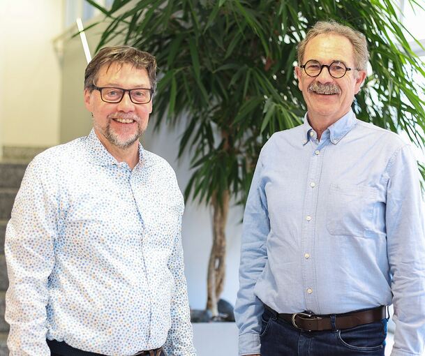 Wollen mehr Austausch zwischen der PH und der Stadt: Professor Peter Imort (links) und Konrad Seigfried.