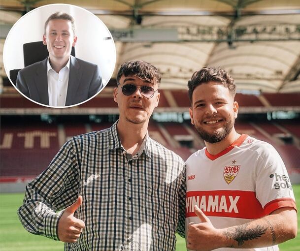 Das Comedy-Duo Jan Bräuninger (links) und Tim Greif haben ein Video mit dem Eberdinger Bürgermeister Carsten Willing gedreht.