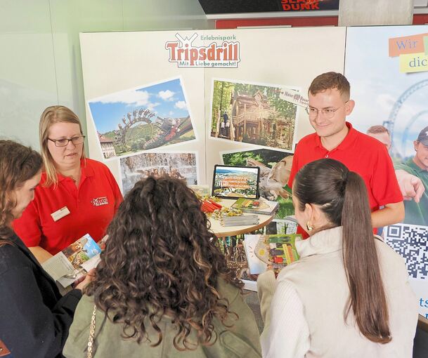 Auch der Freizeitpark Tripsdrill warb um Auszubildende.