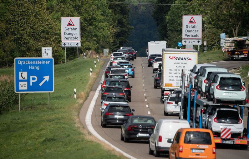 A8 am Albaufstieg