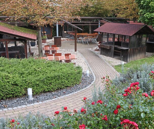 Die Außengastro der Holderbüschle soll überholt und um einen Kräutergarten sowie Kinderspielplatz ergänzt werden.