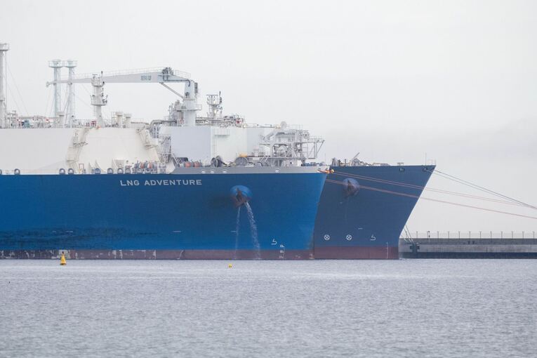 Entwicklung der LNG-Importe an der deutschen Küste