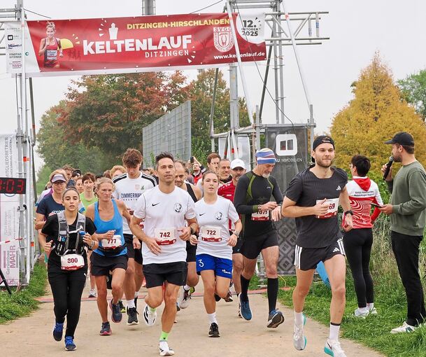 Über 550 Läuferinnen und Läufer - Bambini inklusive - beteiligten sich am ersten Keltenlauf.