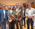 Kai Kraning (dritter von links) ist neuer Bürgermeister in Oberstenfeld.