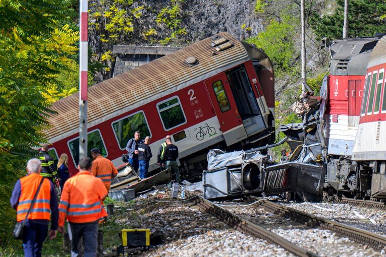 Zugkollision in der Slowakei