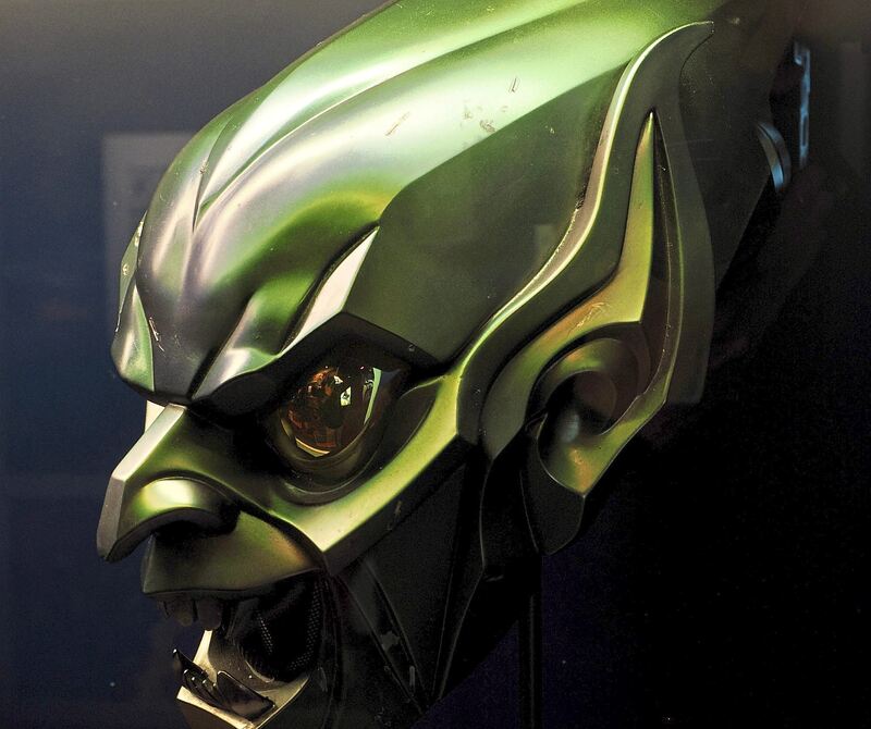 Die Maske vom grünen Kobold, dem Widersacher von Spiderman. Die Maske vom grünen Kobold, dem Widersacher von Spiderman.