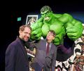 Chefdesigner Tobias Kunz und Kurator Patrick Reed (v. l.) arbeiten schon zehn Jahre an ihrer Marvel-Ausstellung. Chefdesigner Tobias Kunz und Kurator Patrick Reed (v. l.) arbeiten schon zehn Jahre an ihrer Marvel-Ausstellung.