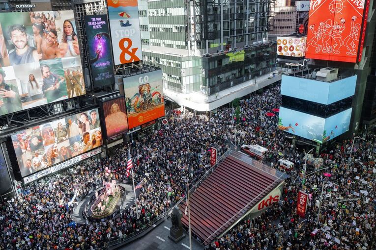 New York - Demonstrationen «No Kings» gegen US-Präsident Trump New York - Demonstrationen «No Kings» gegen US-Präsident Trump