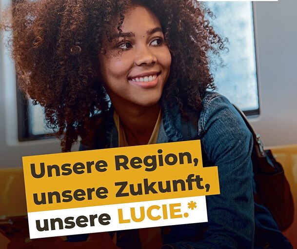 Imageplakat für die Ludwigsburger Stadtbahn Lucie.