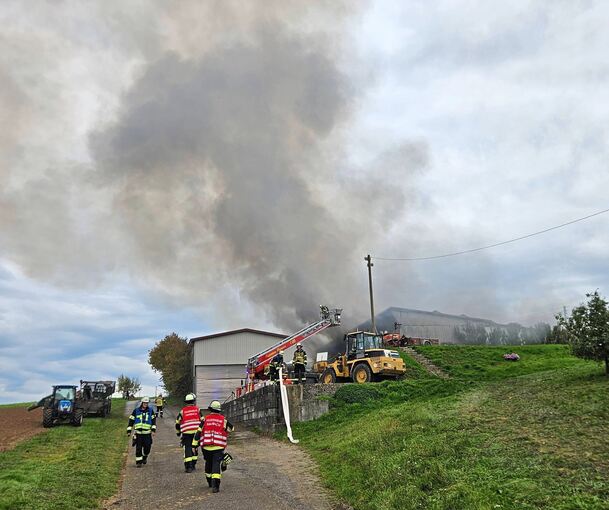 Feuer in Affalterbach: Die Einsatzkräfte sind vor Ort.
