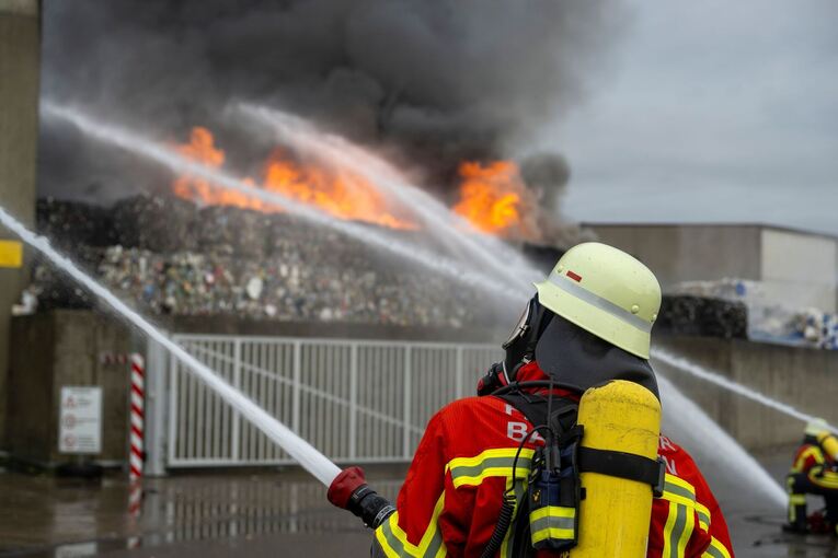 Sortieranlage in Brand