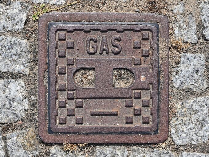 Gas-Metallplatte